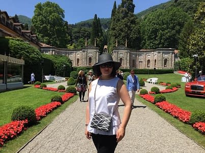 Elena Markova in visita a Como